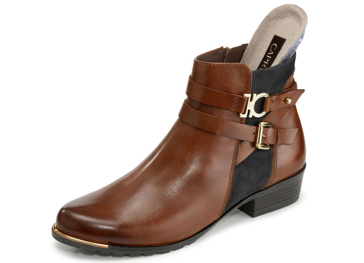 Stiefel & Stiefeletten - Caprice, schicke Damen-Stiefeletten, Weite G, mit herausnehmbarer Decksohle, in Größe 3 1/2 bis 8, in Farbe BRAUN-DUNKELBRAUN Ansicht 2