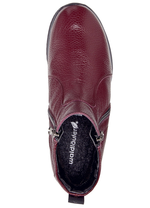 Stiefel & Stiefeletten - Waldläufer, bequeme Damen-Stiefeletten, Weite H, aus Hirschleder, in Größe 3 1/2 bis 8, in Farbe BURGUND Ansicht 4