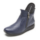 Stiefel & Stiefeletten - Waldläufer, bequeme Damen-Stiefeletten, Weite H, aus Hirschleder, in Größe 3 1/2 bis 8, in Farbe BURGUND – Farbe MARINE – Ansicht 2