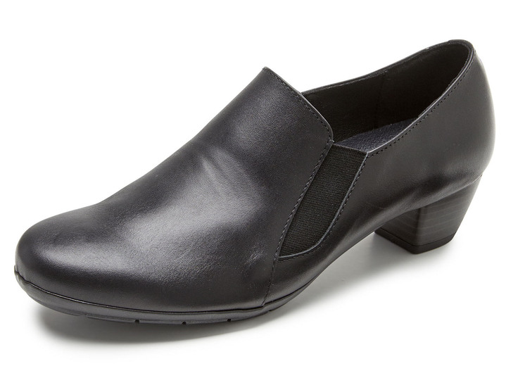 Pumps & Ballerina - ELENA EDEN, eleganter Damen-Trotteur, Weite G, mit herausnehmbarem Fußbett, in Größe 036 bis 042, in Farbe SCHWARZ Ansicht 1