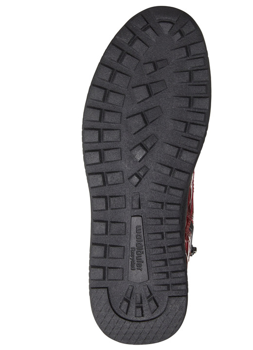 Stiefel & Stiefeletten - Waldläufer Schnür-Stiefelette aus edlem, krokogeprägtem Lackleder Ansicht 4 Stiefel & Stiefeletten - Waldläufer Schnür-Stiefelette aus edlem, krokogeprägtem Lackleder, in Größe 4 1/2 bis 9, in Farbe ROT Ansicht 4