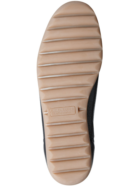 Slipper & Schnürschuhe - Waldläufer Slipper aus edlem, genarbtem Hirsch-Nappaleder, in Größe 3 1/2 bis 8, in Farbe SCHWARZ Ansicht 4