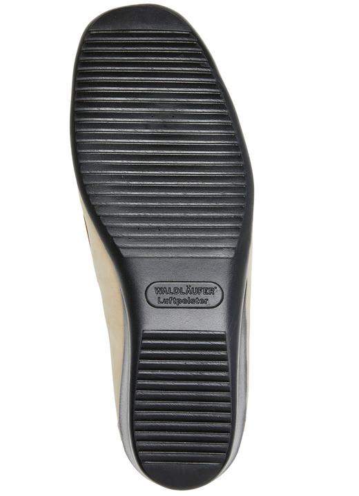 Slipper & Schnürschuhe - Waldläufer, bequeme Damen-Slipper, Weite H, mit herausnehmbarem Fußbett, in Größe 3 1/2 bis 8, in Farbe COGNAC-BLAU Ansicht 16