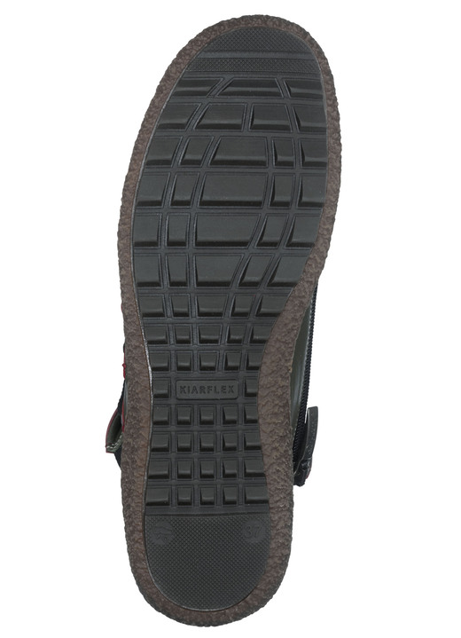 Stiefel & Stiefeletten - Bootie aus Nappaleder mit dekorativem Elastikeinsatz Ansicht 4 Stiefel & Stiefeletten - Bootie aus Nappaleder mit dekorativem Elastikeinsatz, in Größe 036 bis 042, in Farbe TANNE-BORDEAUX Ansicht 4