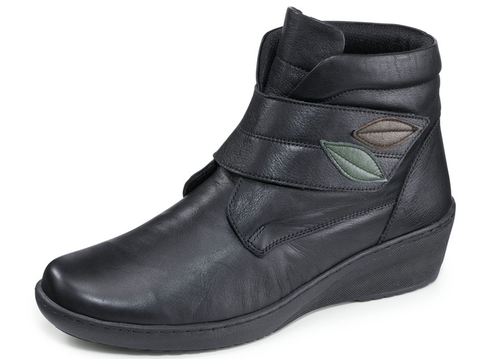 Stiefel & Stiefeletten - Gemini Stiefelette aus weichem Rind-Nappaleder, in Größe 036 bis 042, in Farbe SCHWARZ Ansicht 1