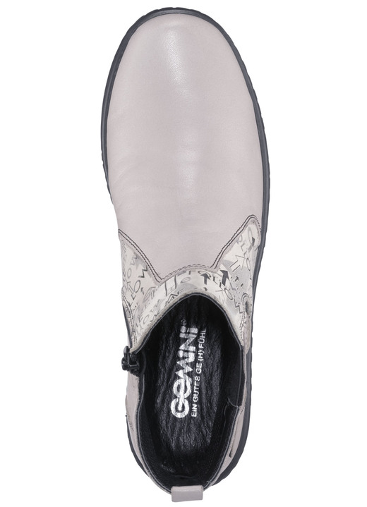 - Gemini Stiefelette aus teilweise bedrucktem Rind-Nappaleder, in Größe 036 bis 042, in Farbe KIESEL Ansicht 3
