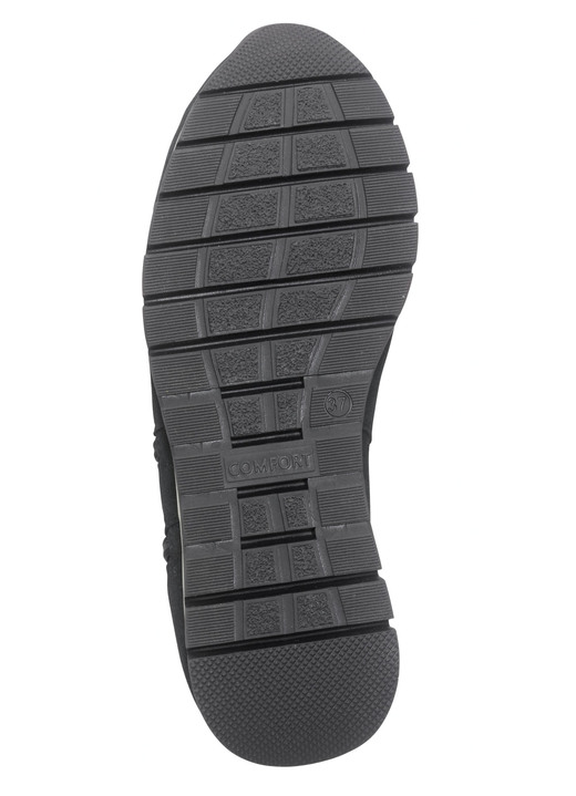 Stiefel & Stiefeletten - Bootie mit zwei Reißverschlüssen, in Größe 036 bis 042, in Farbe SCHWARZ Ansicht 4