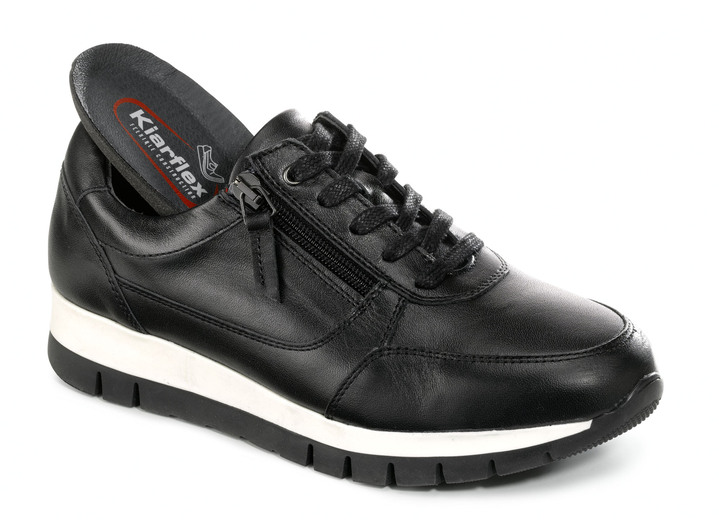 Slipper & Schnürschuhe - ELENA EDEN, sportliche Damen-Sneaker, Weite H, mit herausnehmbarem Fußbett Ansicht 5 Slipper & Schnürschuhe - ELENA EDEN, sportliche Damen-Sneaker, Weite H, mit herausnehmbarem Fußbett, in Größe 036 bis 042, in Farbe JEANS Ansicht 5