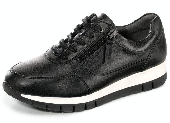 Slipper & Schnürschuhe - ELENA EDEN, sportliche Damen-Sneaker, Weite H, mit herausnehmbarem Fußbett, in Größe 036 bis 042, in Farbe SCHWARZ Ansicht 1