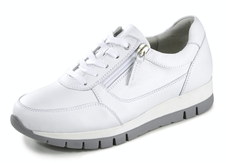 Slipper & Schnürschuhe - ELENA EDEN, sportliche Damen-Sneaker, Weite H, mit herausnehmbarem Fußbett, in Größe 036 bis 042, in Farbe WEISS Ansicht 1