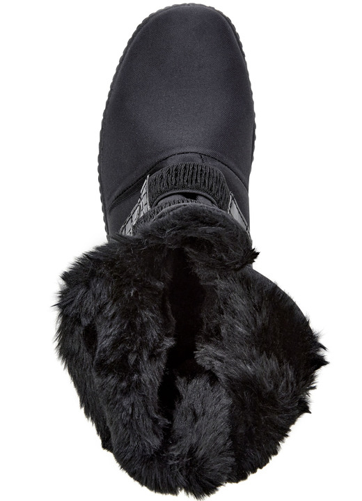 - Stiefelette mit Krokolack-Besatz, in Größe 036 bis 042, in Farbe SCHWARZ Ansicht 2