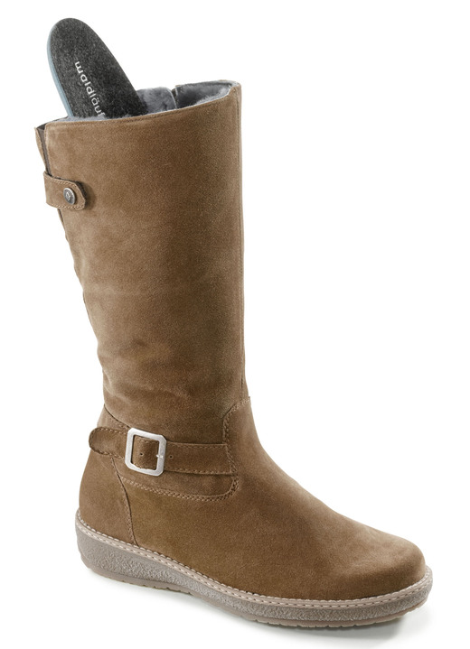 Stiefel & Stiefeletten - Waldläufer, gefütterte Damen-Stiefel, Winterschuhe, Weite H, mit Lammfell Ansicht 6 Stiefel & Stiefeletten - Waldläufer, gefütterte Damen-Stiefel, Winterschuhe, Weite H, mit Lammfell, in Größe 4 1/2 bis 9, in Farbe SCHWARZ Ansicht 6