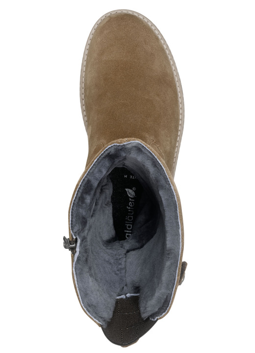 Stiefel & Stiefeletten - Waldläufer, gefütterte Damen-Stiefel, Winterschuhe, Weite H, mit Lammfell Ansicht 7 Stiefel & Stiefeletten - Waldläufer, gefütterte Damen-Stiefel, Winterschuhe, Weite H, mit Lammfell, in Größe 4 1/2 bis 9, in Farbe SCHWARZ Ansicht 7