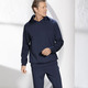 Sport- & Freizeitmode - Hoodie von „Klaus Modelle“ in 3 Farben – Farbe MARINE – Ansicht 2 Sport- & Freizeitmode - Hoodie von „Klaus Modelle“ in 3 Farben, in Größe L (52/54) bis XXL (60/62), in Farbe MARINE – Farbe MARINE – Ansicht 2