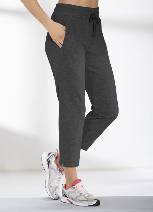 Freizeithosen - 7/8-Freizeithose in 4 Farben, in Größe 3XL (52/54) bis XXL (48/50), in Farbe SILBERGRAU MELIERT Ansicht 2