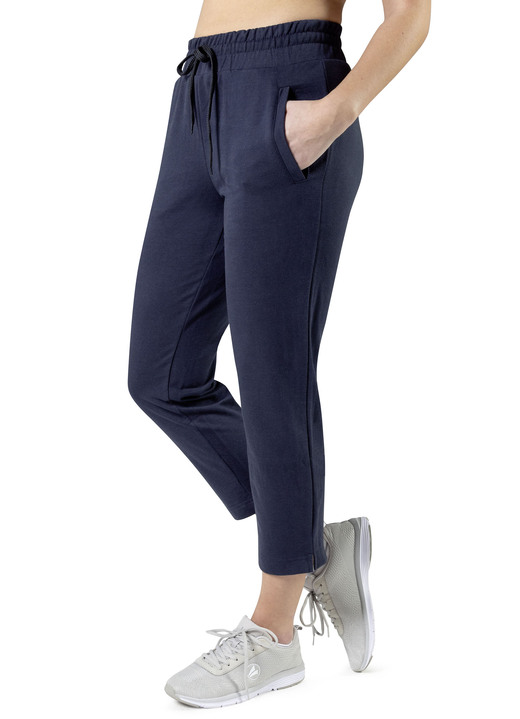 Freizeithosen - 7/8-Freizeithose in 4 Farben, in Größe 3XL (52/54) bis XXL (48/50), in Farbe SILBERGRAU MELIERT Ansicht 3