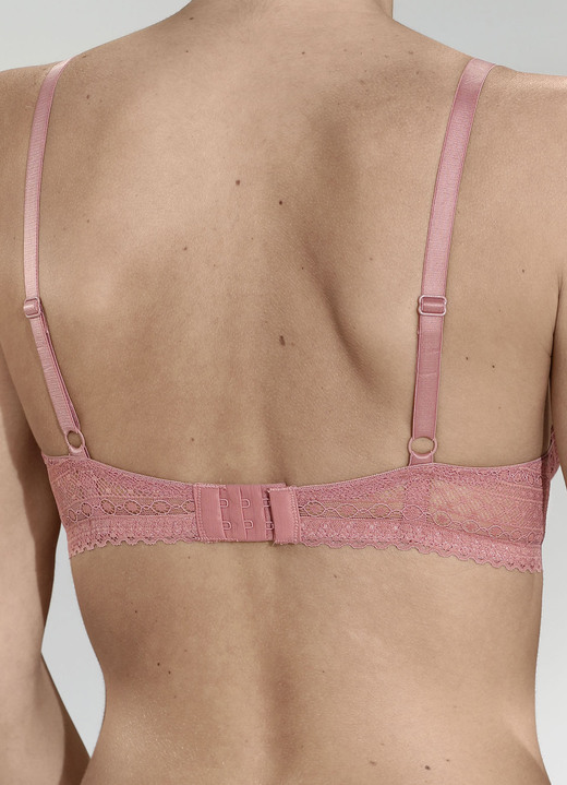 Tagwäsche - Sassa Bügel-BH aus zarter Elastikspitze, in Größe 075 bis 095, in Cup D, in Farbe TERRA Ansicht 5