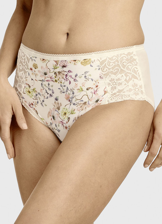 Slips - Miss Mary Slip mit farbharmonischem Floraldessin Ansicht 3 Slips - Miss Mary Slip mit farbharmonischem Floraldessin, in Größe 038 bis 054, in Farbe SEKT-BUNT Ansicht 3