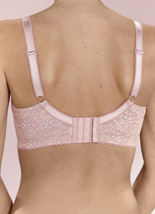 Wäsche - BH mit Elastikspitze, in Größe 075 bis 105, in Cup C, in Farbe ALTROSA Ansicht 2