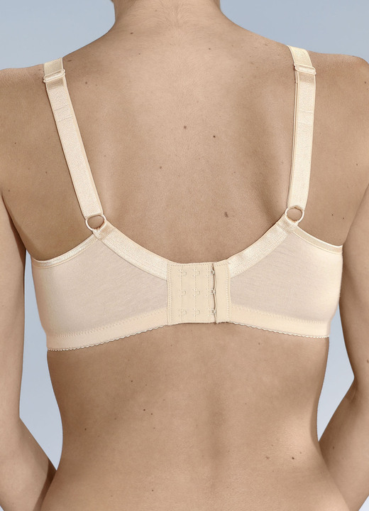 - Sassa Zweierpack Miimizer BH mit vorgeformten Cups, in Größe 080 bis 100, in Cup E, in Farbe 1X WEISS, 1X PUDER Ansicht 4