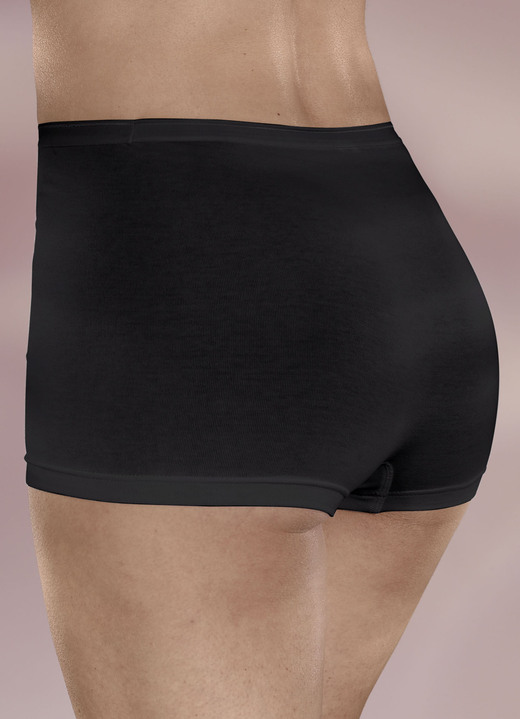 - Bequeme Pompadour Pants im Dreierpack, in Größe 036 bis 048, in Farbe SCHWARZ Ansicht 1