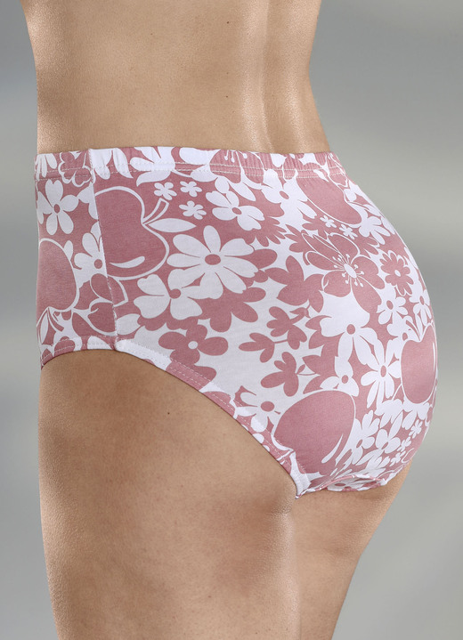 Slips - Viererpack Slips mit Floraldessin Ansicht 2 Slips - Viererpack Slips mit Floraldessin, in Größe 038 bis 056, in Farbe TERRA-WEISS Ansicht 2