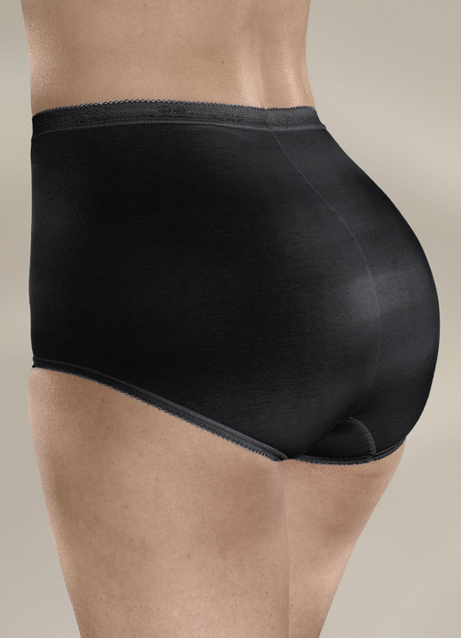 Slips - Sloggi Dreierpack Maxi Slip mit elastischen Abschlüssen, in Größe 038 bis 058, in Farbe WEISS Ansicht 4