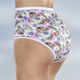 - Dreierpack Slips mit elastischen Abschlüssen, in Größe 038 bis 052, in Farbe WEISS-BUNT – Farbe WEISS-BUNT – Ansicht 2