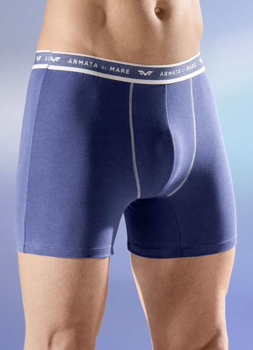 Pants & Boxershorts - Viererpack Pants mit Elastikbund, in Größe 005 bis 011, in Farbe 2X INDIGO, 2X NAVY