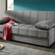 Schlafsofas - Frei im Raum aufstellbares Schlafsofa mit Dekokissen und Bettkasten, in Farbe GRAU – Farbe GRAU – Ansicht 1
