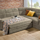 Polsterecken - Frei im Raum aufstellbare Polsterecke mit Bettfunktion, in Farbe BRAUN – Farbe BEIGE – Ansicht 4