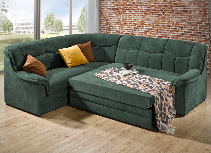 Polsterecken - Frei im Raum aufstellbare Polsterecke mit Bettfunktion, in Farbe BRAUN Ansicht 8