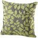 Dekokissen & Hüllen - Kissenbezug mit hübschem Blättermotiv, in Größe 905 (Kissenbezug, 38x38 cm) bis 910 (Kissenbezug, 50x50 cm), in Farbe WEISS-GOLD – Farbe GRAU-GRÜN – Ansicht 1
