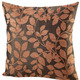 Dekokissen & Hüllen - Kissenbezug mit hübschem Blättermotiv, in Größe 905 (Kissenbezug, 38x38 cm) bis 910 (Kissenbezug, 50x50 cm), in Farbe WEISS-GOLD – Farbe TAUPE-TERRA – Ansicht 1