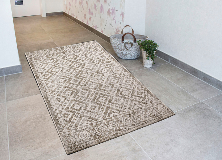 Modern - Strapazierfähige Brücken und Teppiche für drinnen und draußen, in Größe 113 (Brücke, 80x150 cm) bis 282 (Teppich, 200x290 cm), in Farbe ANTHRAZIT Ansicht 3