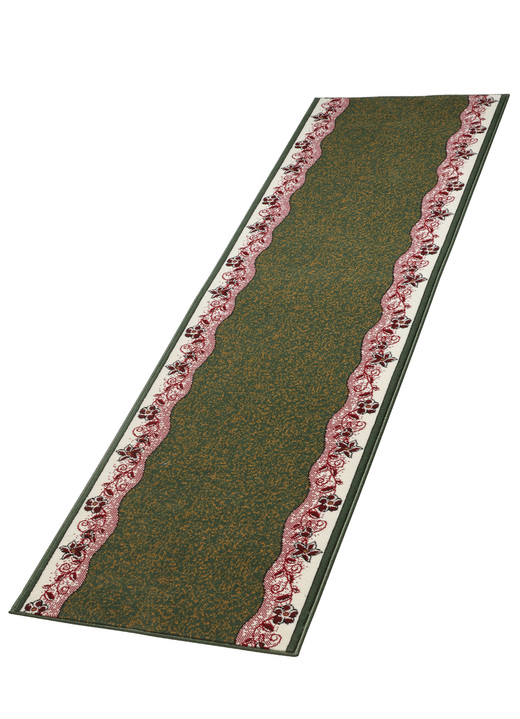 Läufer & Stufenmatten - Strapazierfähige Läufer in Wunschlänge, in Größe 101 (Läufer, 60 cm breit) bis 109 (Läufer, 120 cm breit), in Farbe GRÜN Ansicht 2