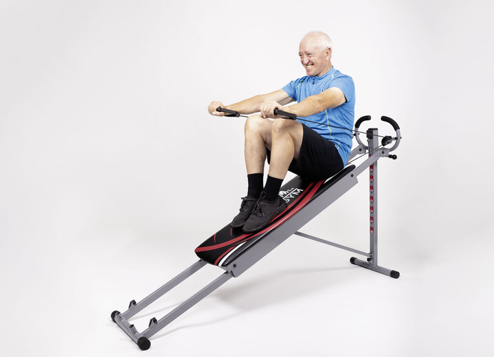 Fitness - Heimtrainer mit Trainingsanleitung und Ernährungsratgeber, in Farbe SCHWARZ-ROT Ansicht 1