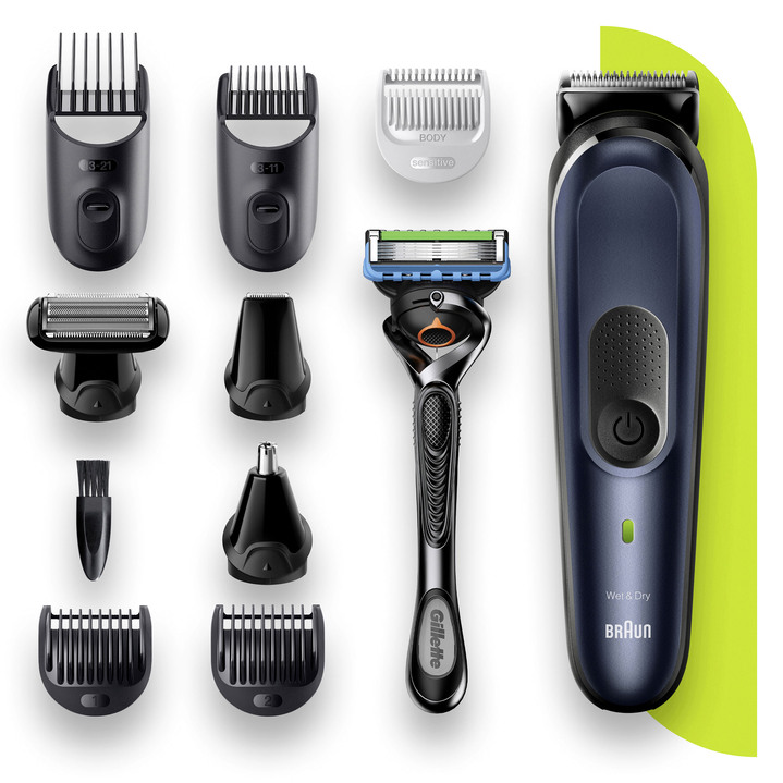 Rasierer & Haarschneider - Braun Multi-Grooming-Kit 7 MGK7330 für präzisere und schnellere Ergebnisse, in Farbe DUNKELBLAU