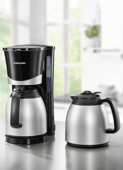 Kaffeemaschinen - Kaffeemaschine mit 2 Thermokannen von Efbe-Schott, in Farbe SILBER