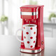 - Single-Kaffeemaschine mit Keramik- und Thermobecher, in Farbe ROT – Farbe ROT – Ansicht 1