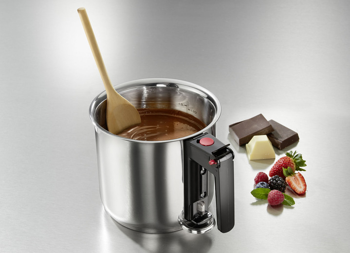 Töpfe & Pfannen - Doppelwandiger Wasserbadtopf aus Edelstahl Töpfe & Pfannen - Doppelwandiger Wasserbadtopf aus Edelstahl, in Farbe EDELSTAHL