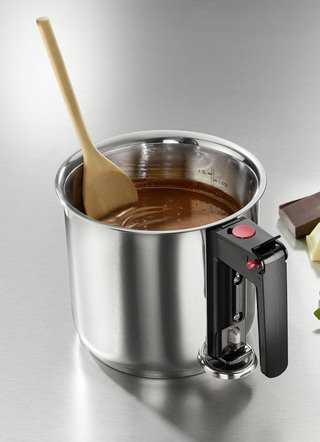 Doppelwandiger Wasserbadtopf aus Edelstahl