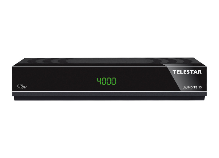 - Telestar HD-Receiver, wahlweise für Kabel- oder Satellitenanschluss, in Farbe SCHWARZ, in Ausführung digiHD TS 13 Satelliten-Receiver Ansicht 1