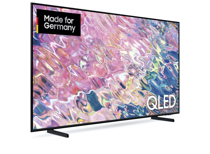 - Samsung 4K-QLED-Ultra-HD-Fernseher mit Smart-TV und WLAN, in Farbe SCHWARZ Ansicht 4