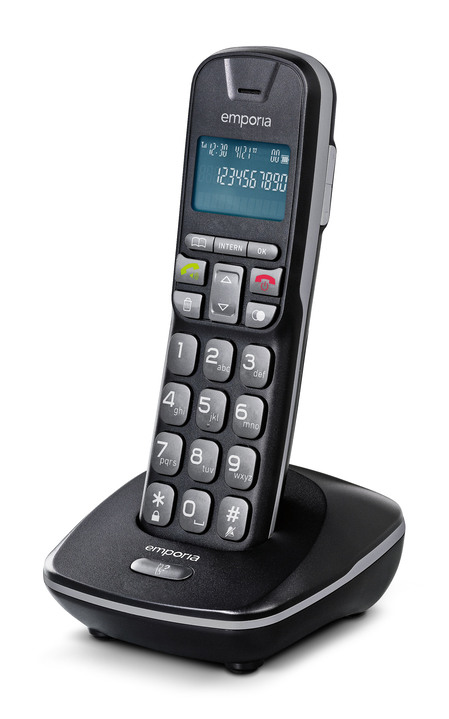Festnetz-Telefone - Emporia TH-21 Großtasten-Telefon mit extra großen Tasten, in Farbe SCHWARZ, in Ausführung Großtasten-Telefon Ansicht 1