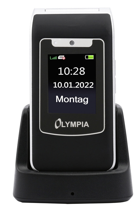 - Olympia Style-Duo Klapphandy mit extra großer Schrift, in Farbe SCHWARZ Ansicht 3