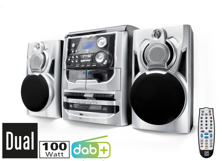 Dual - Dual MP 301 DAB+ HiFi-Stereoanlage, in Farbe SILBER Ansicht 1
