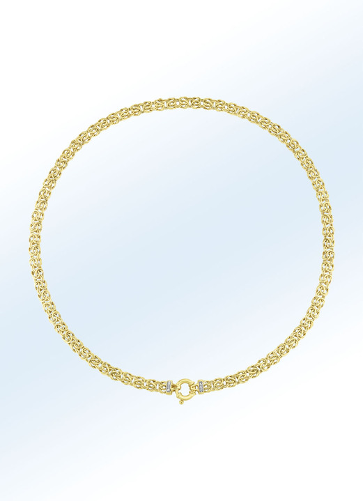 - Königsketten-Garnitur mit Diamanten, in Farbe , in Ausführung Armband 20 cm Ansicht 1