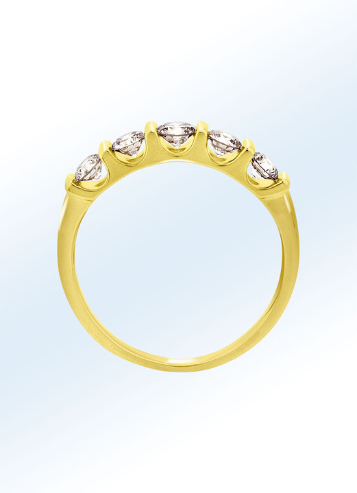 - Damenring aus Gold mit Brillanten, in Größe 160 bis 220, in Farbe  Ansicht 2