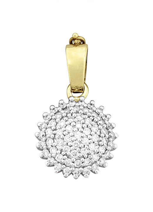 Anhänger - Edler Anhänger mit  60 Brillanten, in Farbe  Ansicht 2